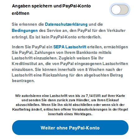 Paypal Button