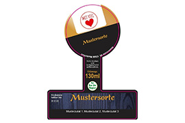 Siegeletikett Gold 104-080 mit/ohne Logo