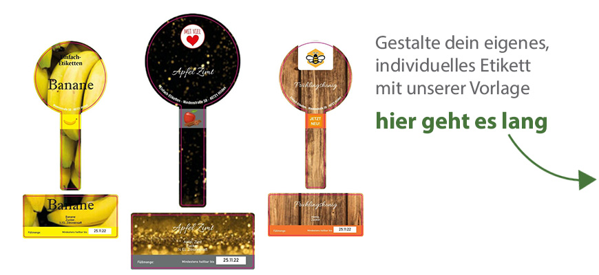 Siegeletiketten Set mittel Bildhintergrund mit/ohne Logo 125-060