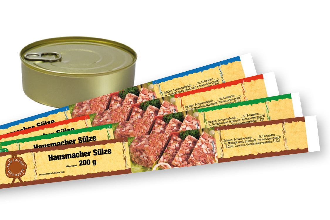 Banderole für Falzdeckeldose FDD 99/33 PARIS