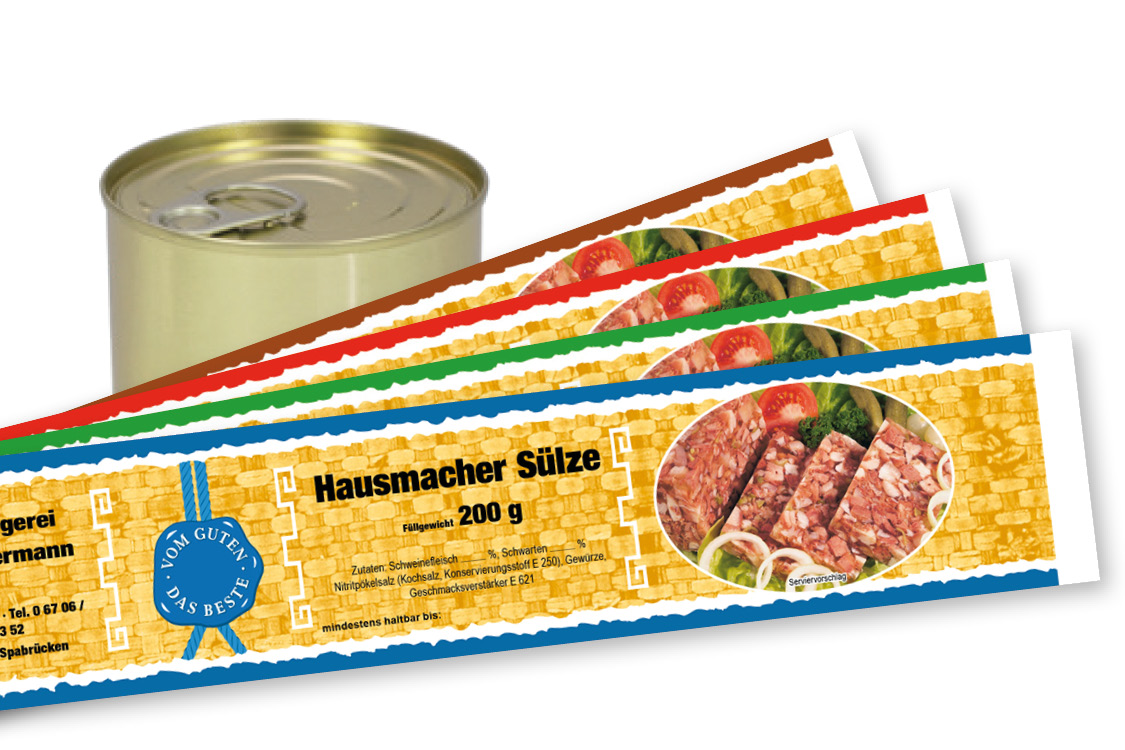 Banderole für Falzdeckeldose FDD 73/58 ATHEN