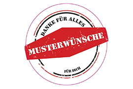 Rundes Etikett Stempel spitzer Balken 70mm