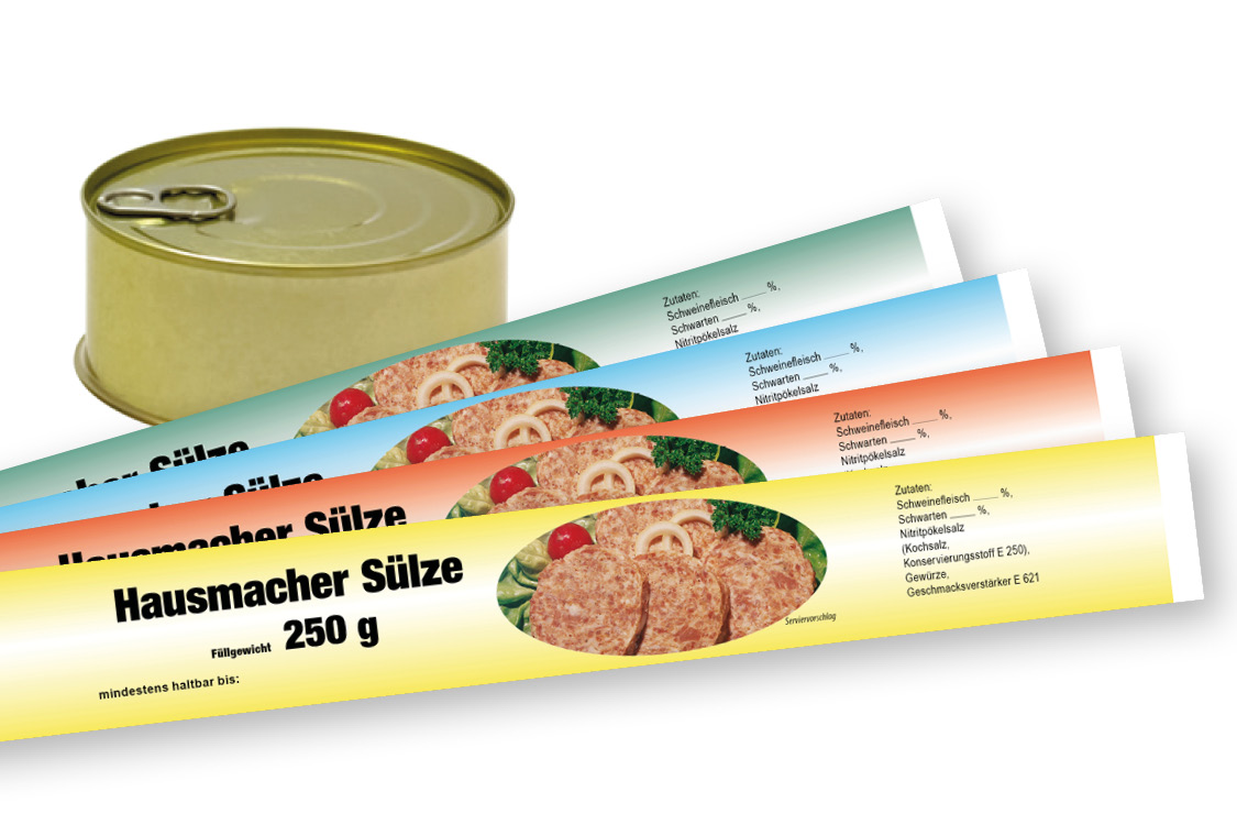 Banderole für Falzdeckeldose FDD 99/40 VERLAUF