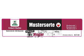 Eckiges Etikett modern 120-026