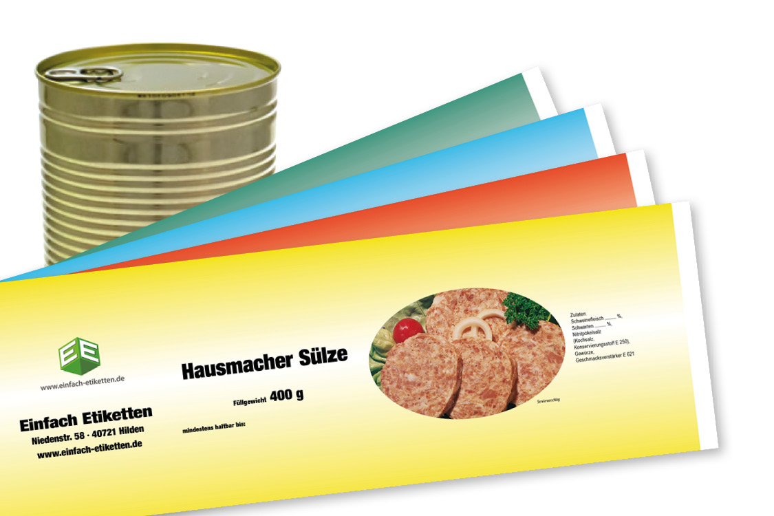 Banderole für Falzdeckeldose FDD 99/119 VERLAUF