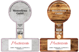 Siegeletikett Bildhintergrund 110-080 mit/ohne Logo