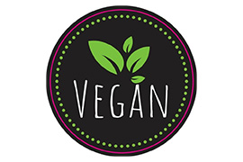 Rundes Etikett Vegan 50mm