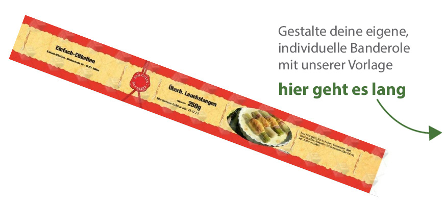 Banderole für Falzdeckeldose FDD 99/40 PARIS