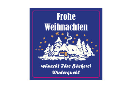 Eckiges Etikett Schneehaus 034-034