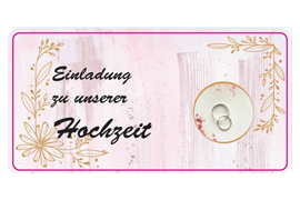Eckiges Etikett goldene Blumenecke 080-040