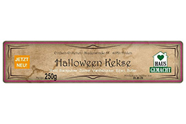 Eckiges Etikett Halloween 120-026