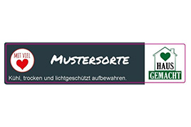 Eckiges Etikett unverpackt 120-026