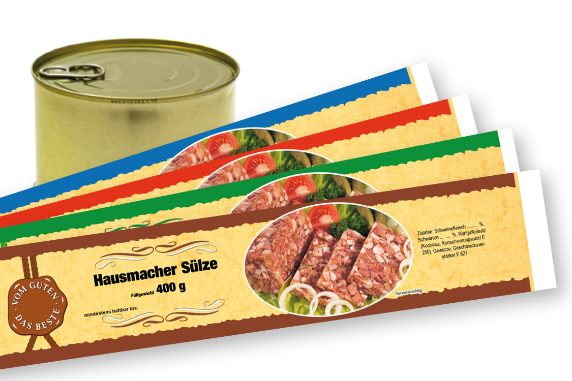 Banderole für Falzdeckeldose FDD 99/63 PARIS