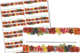 Etikett zum Selbst-Beschriften Obstmischung