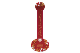 Siegeletikett Weihnachten in Rot 170-060