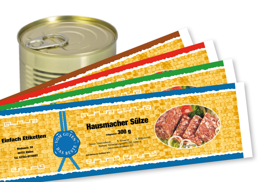 Banderole für Falzdeckeldose FDD 73/83 ATHEN