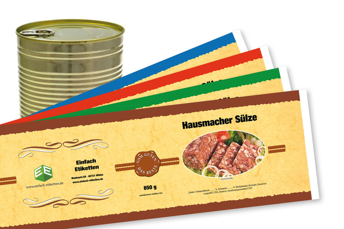 Banderole für Falzdeckeldose FDD 99/119 PARIS