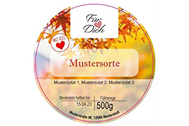 Rundes Etikett Herbst 70mm