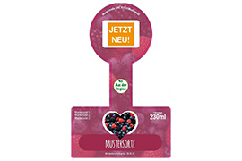 Siegeletikett Marmelade Herz 126-080 mit/ohne Logo