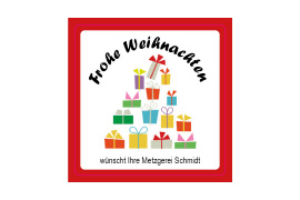 Eckiges Etikett Geschenkestapel 034-034