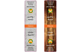 Eckiges Etikett Bildhintergrund 160-035 Frischesiegel