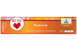 Eckiges Etikett Farbverlauf 120-026