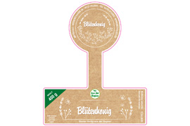 Siegeletikett Honig Packpapier 150-125