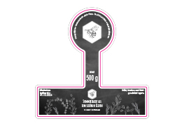 Mini-Siegeletikett Honig Kreidetafel 080-078