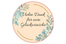 Rundes Etikett Blätterranke 70mm