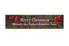 Eckiges Etikett Weihnachtskugeln 120-026