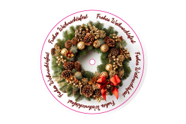 LED-Untersetzer Kreis 'Tannenkranz'