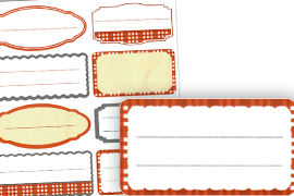 Etikett zum Selbst-Beschriften 