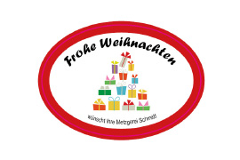 Ovales Etikett Geschenkestapel 055-038,5