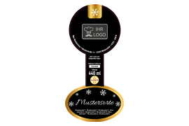 Siegeletikett edle Eisblumen 164-080