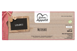 Eckiges Etikett Karotuch 185-073