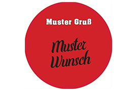 Rundes Etikett Guten Appetit 70mm