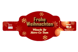 Formetikett Weihnachten in Rot 170-067