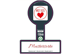 Siegeletikett Hintergrundfarbe 104-080 mit/ohne Logo