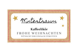 Eckiges Etikett goldene Sternchen 080-040