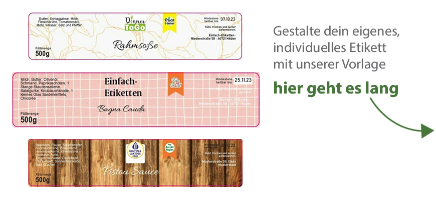 Eckiges Etikett Bildhintergrund 160-035 mit/ohne Logo
