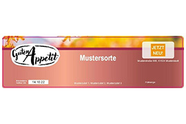 Eckiges Etikett Farbverlauf 180-050