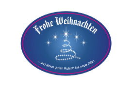 Ovales Etikett Lichterbaum 055-038,5