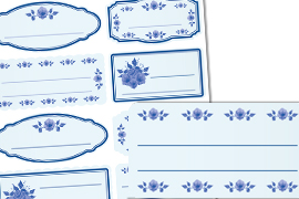 Etikett zum Selbst-Beschriften 