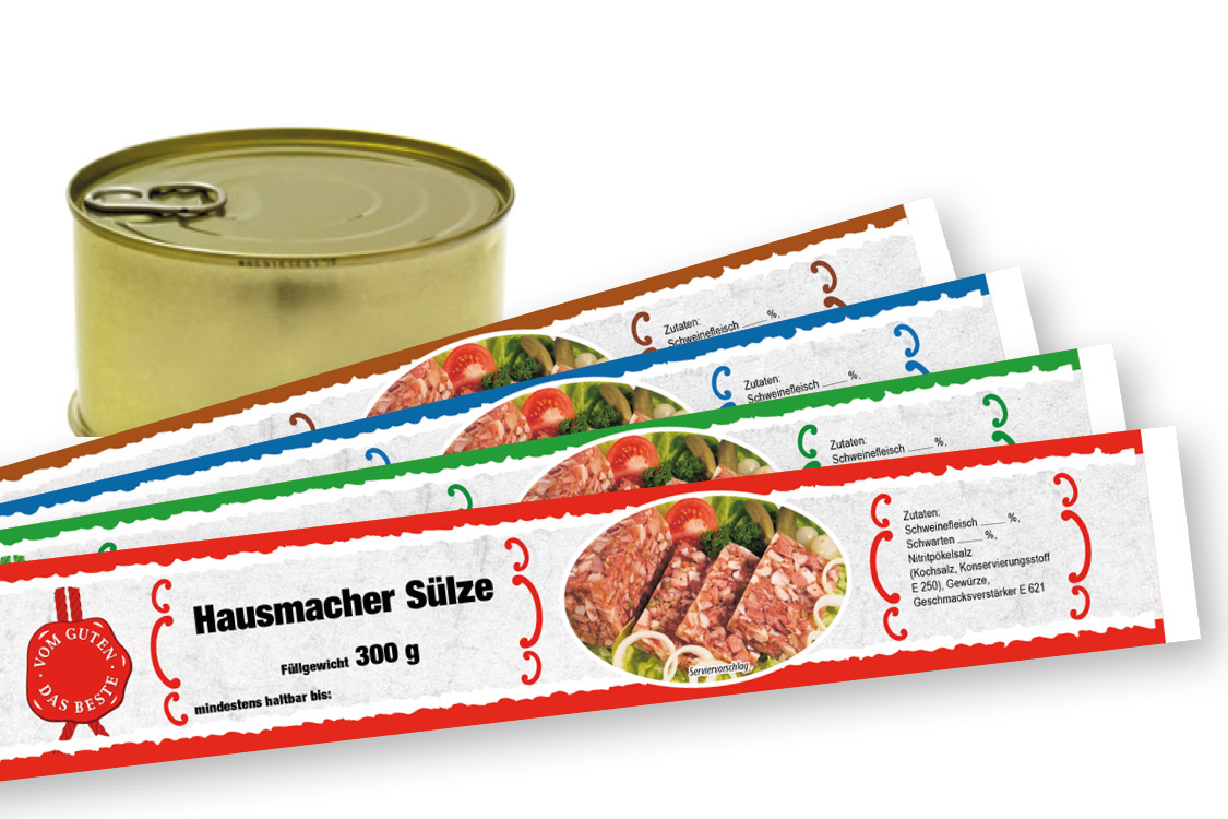 Banderole für Falzdeckeldose FDD 99/51 ROM