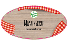 Ovales Etikett Karotuch 085-043